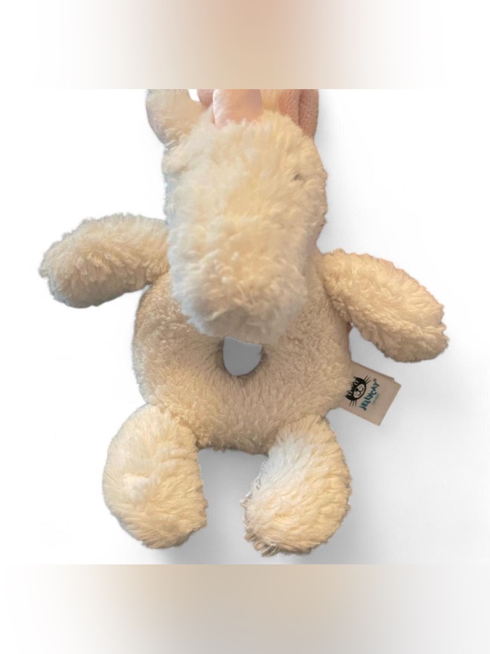 Jellycat Bashful White Unicorn Rattle Fluffy Soft Baby Toy Rattle